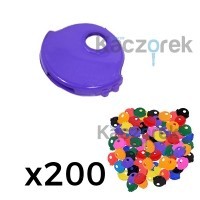 Čepice 003 - kulatá velká - MIX 200 kusů